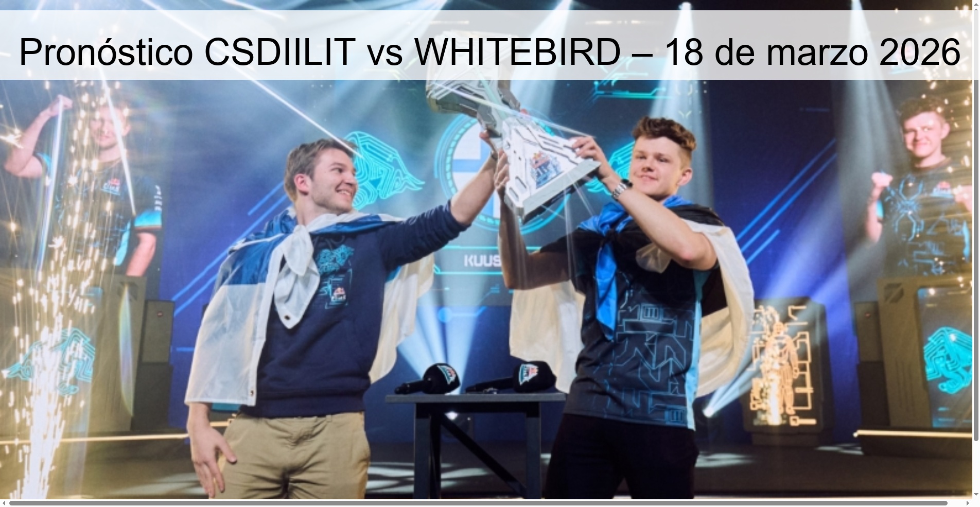 CSDIILIT vs WHITEBIRD Prediction – March 18, 2026