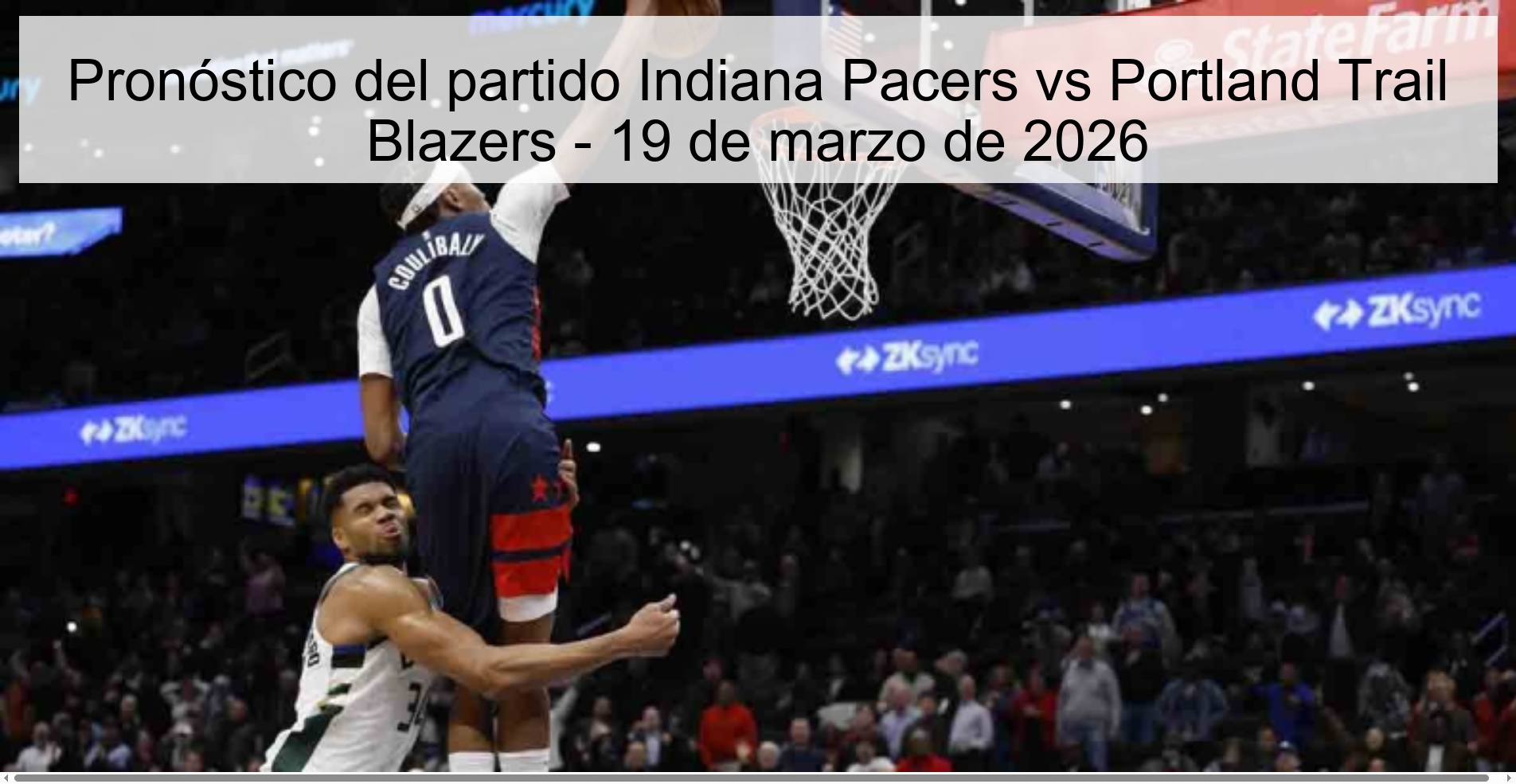 Indiana Pacers vs Portland Trail Blazers Prediction – March 19, 2026