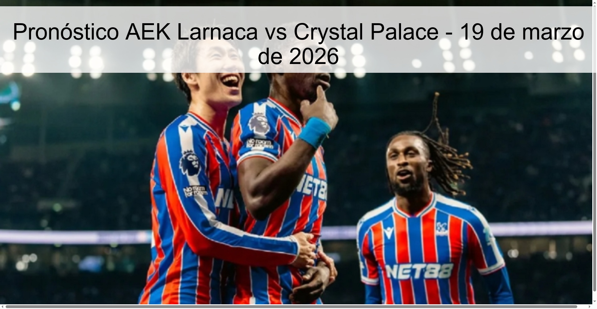 AEK Larnaca vs Crystal Palace Prediction – March 19, 2026