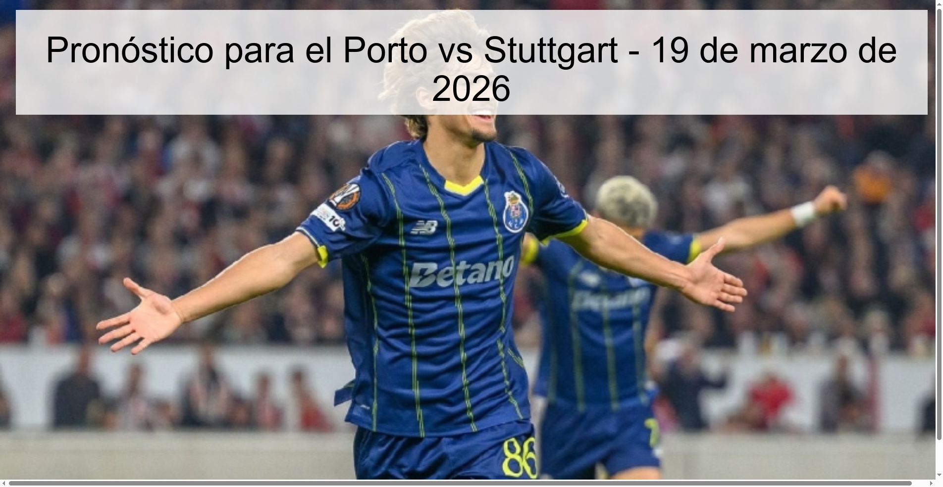 Prediction for Porto vs Stuttgart - March 19, 2026