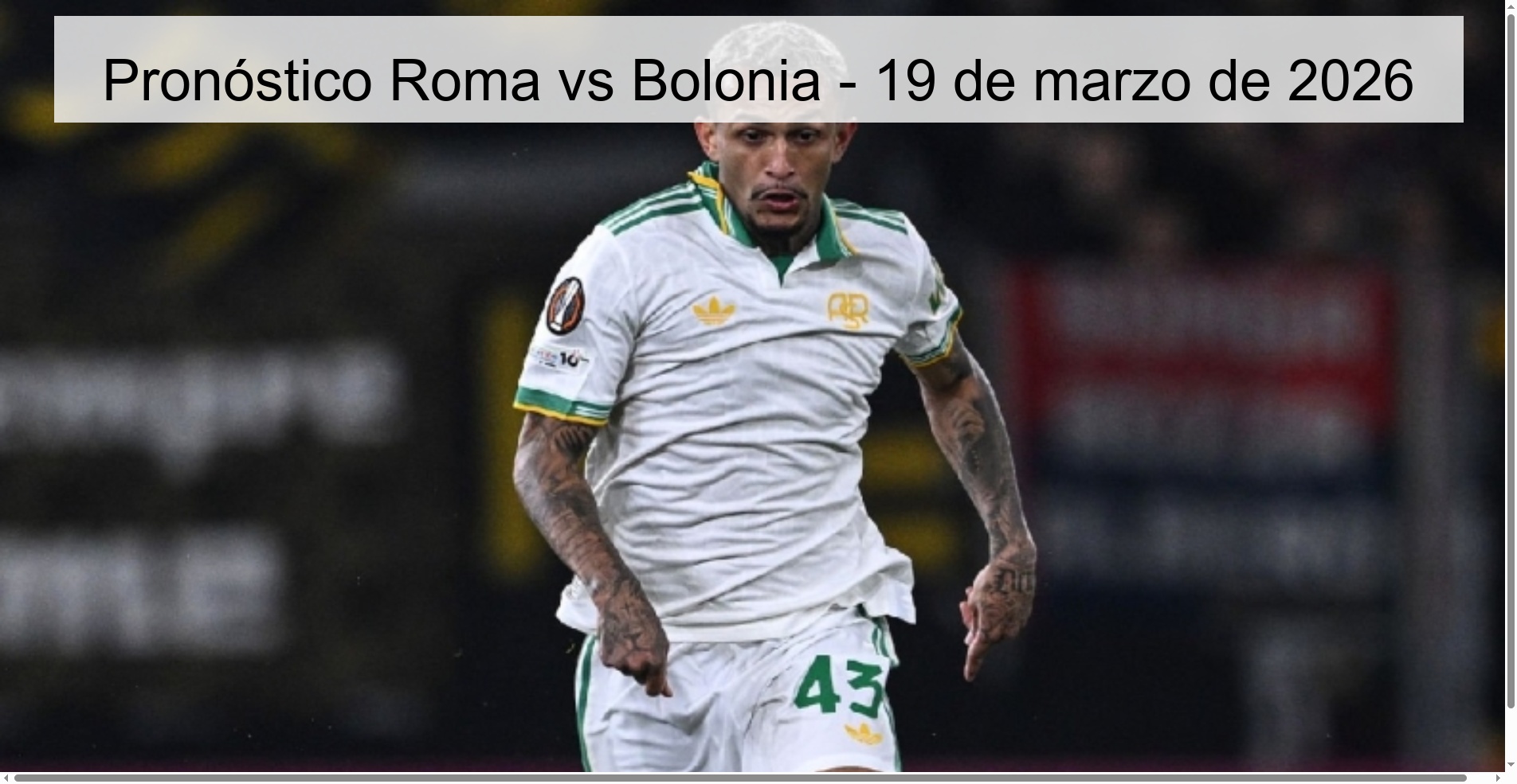 Rome vs Bologna Prediction – March 19, 2026