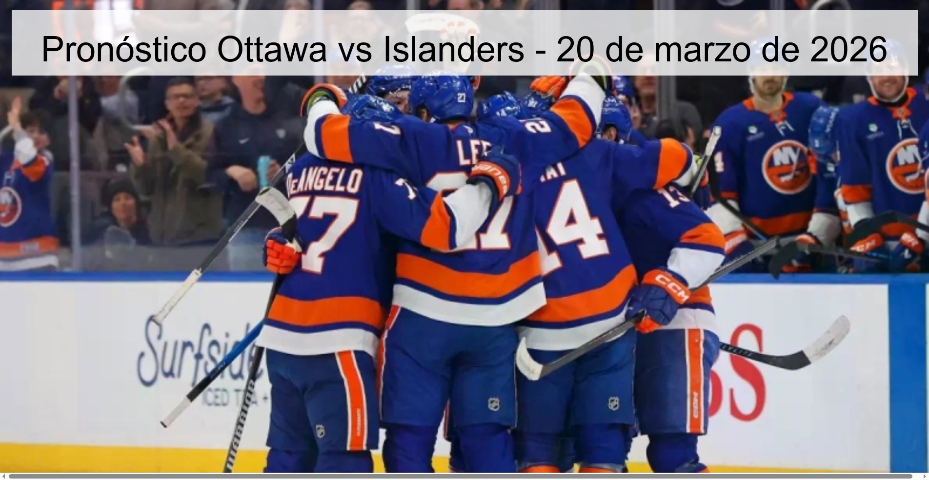 Ottawa vs Islanders Prediction – March 20, 2026