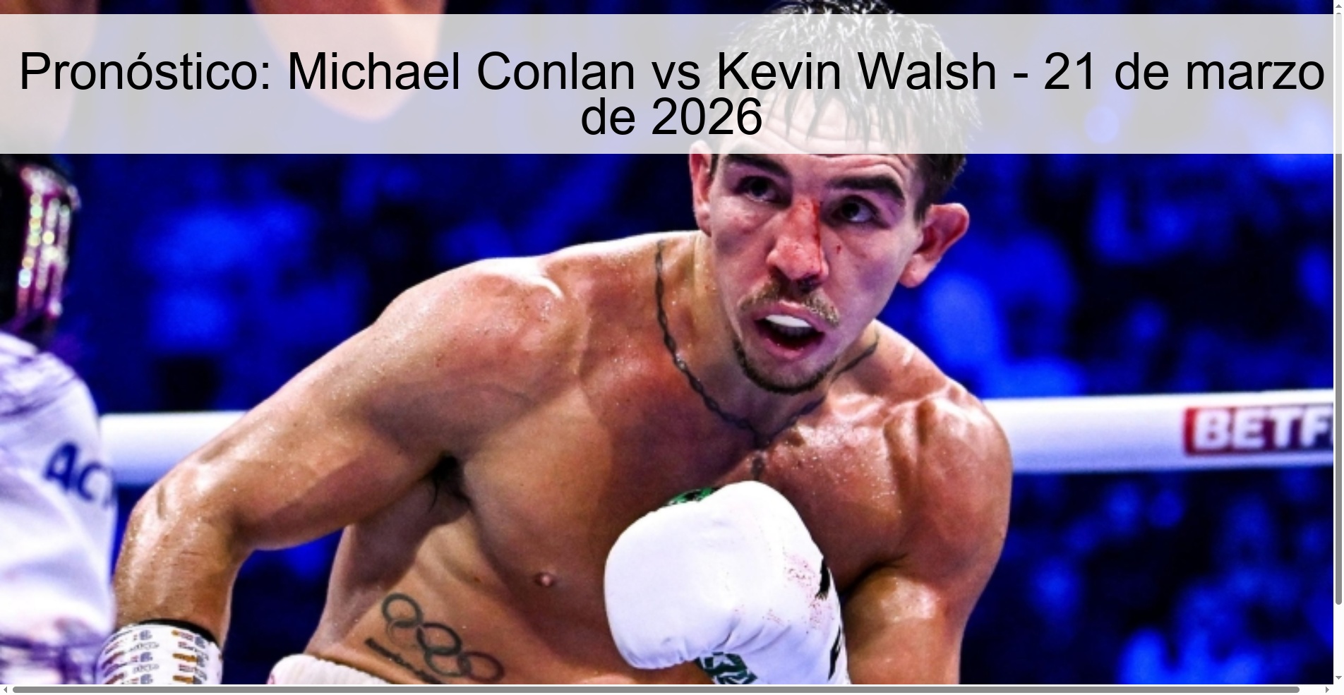 Prediction: Michael Conlan vs Kevin Walsh – March 21, 2026