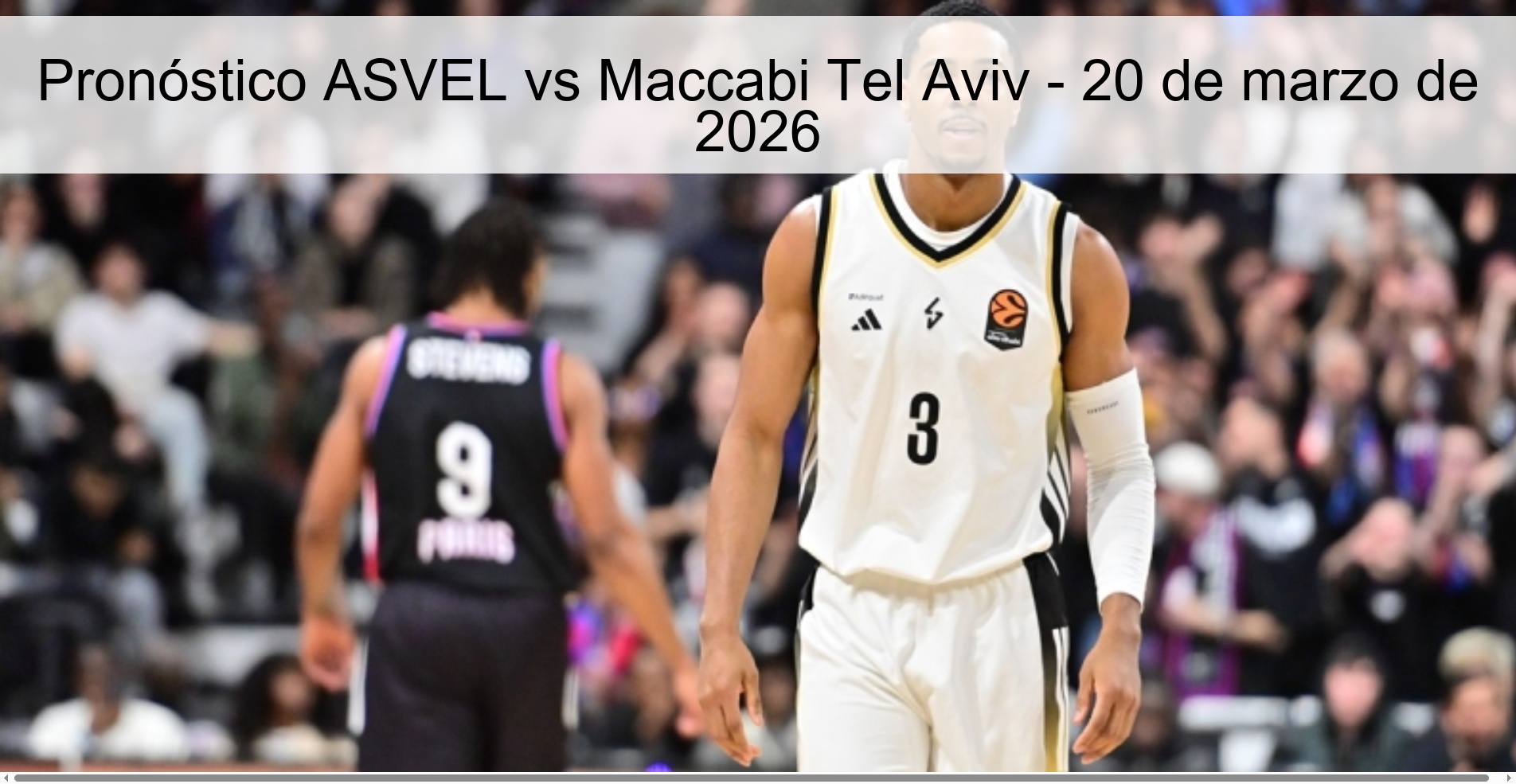 ASVEL vs Maccabi Tel Aviv Prediction – March 20, 2026