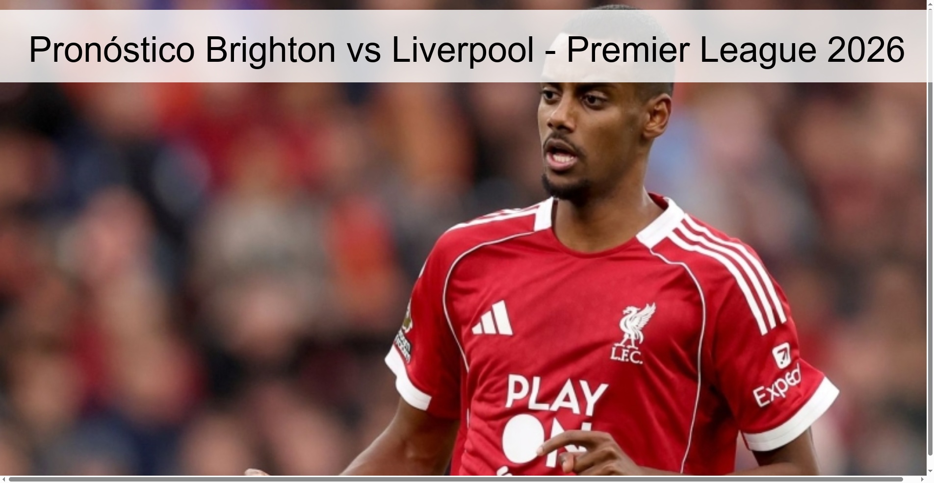 Brighton vs Liverpool Prediction - Premier League 2026