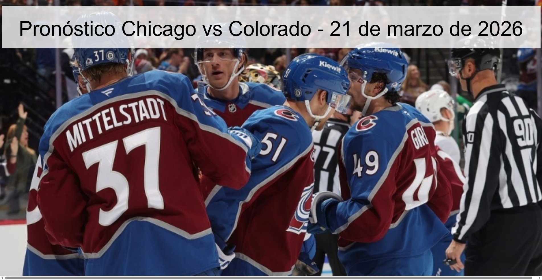 Pronóstico Chicago vs Colorado - 21 de marzo de 2026
