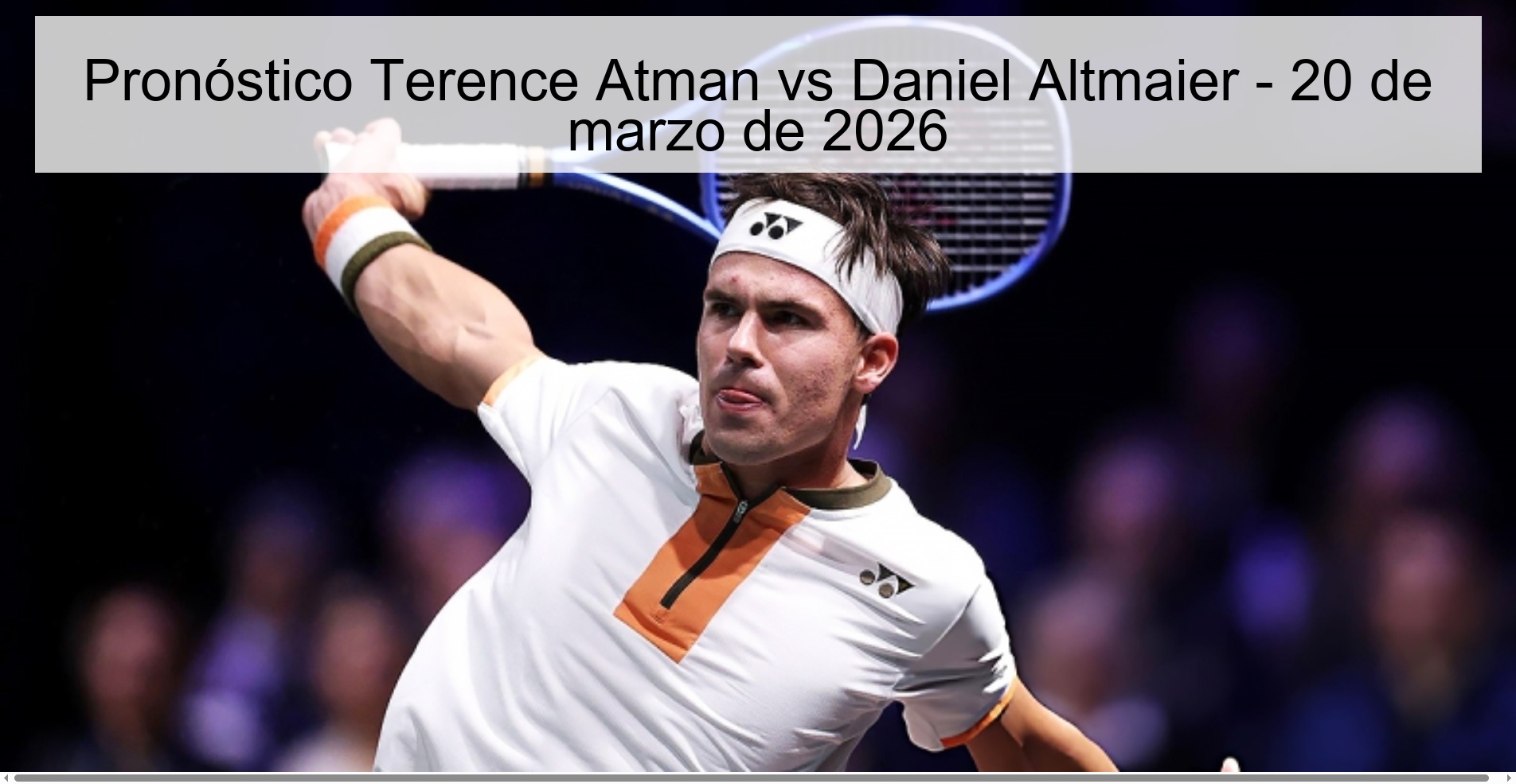Terence Atman vs Daniel Altmaier Prediction – March 20, 2026
