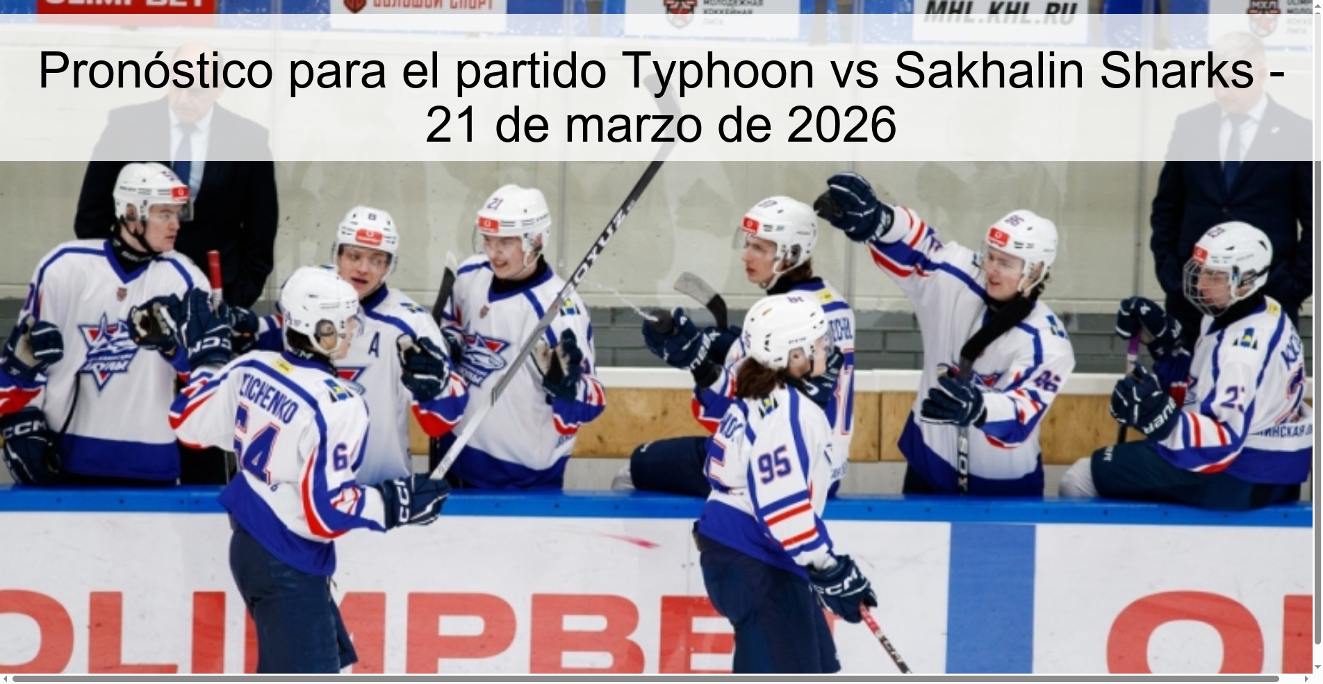 Prediction for the match Typhoon vs Sakhalin Sharks - March 21, 2026