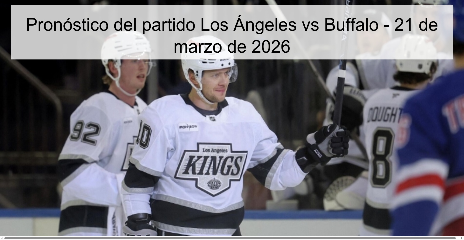 Los Angeles vs Buffalo Prediction – March 21, 2026