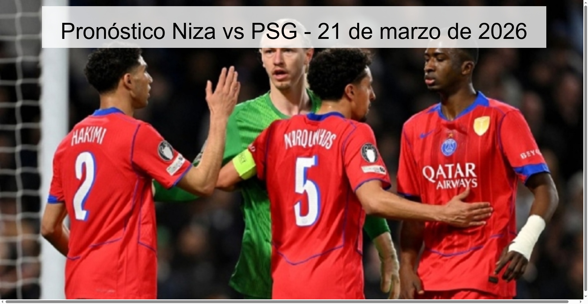 Nice vs PSG Prediction - March 21, 2026