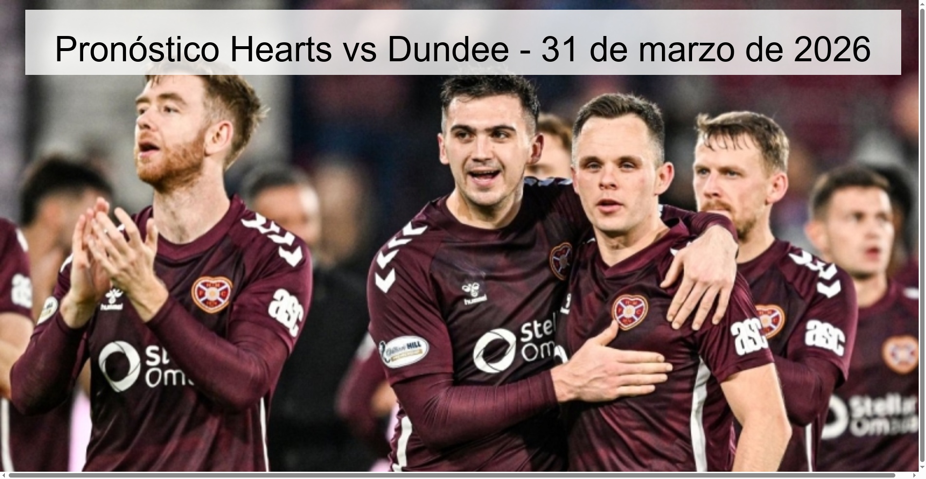 Hearts vs Dundee Prediction – March 31, 2026