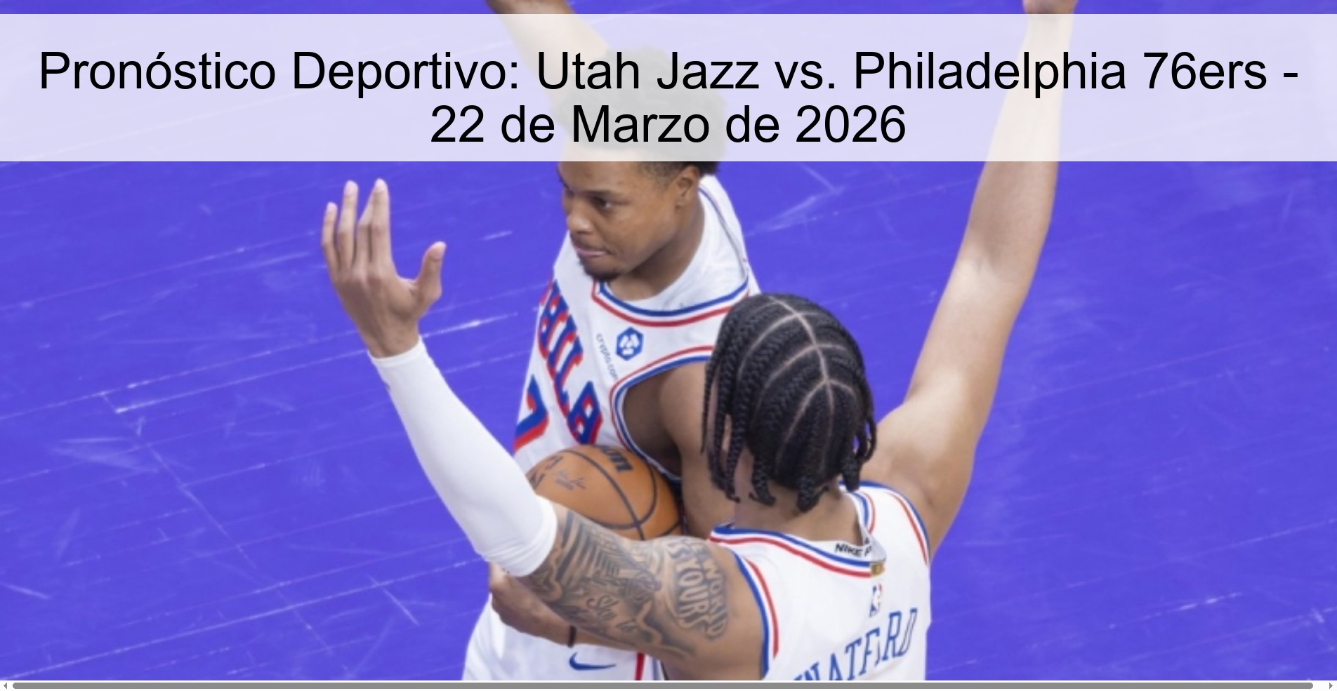 Sports Prediction: Utah Jazz vs. Philadelphia 76ers - March 22, 2026