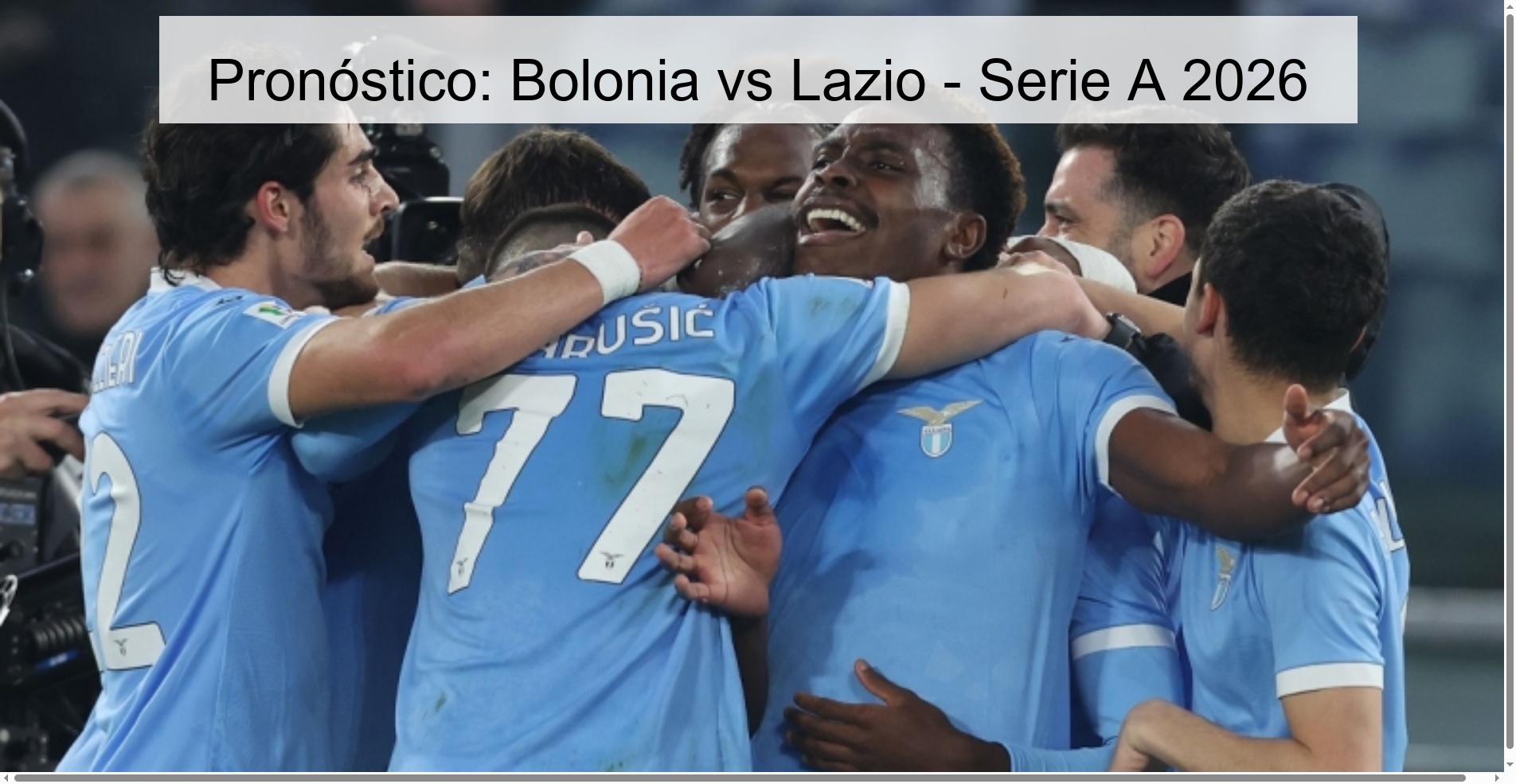 Prediction: Bologna vs Lazio - Serie A 2026