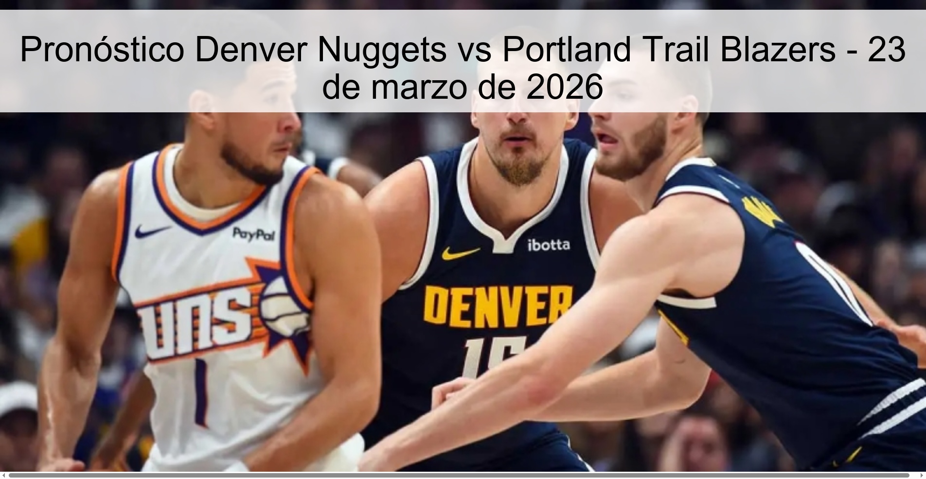 Denver Nuggets vs Portland Trail Blazers Prediction - March 23, 2026