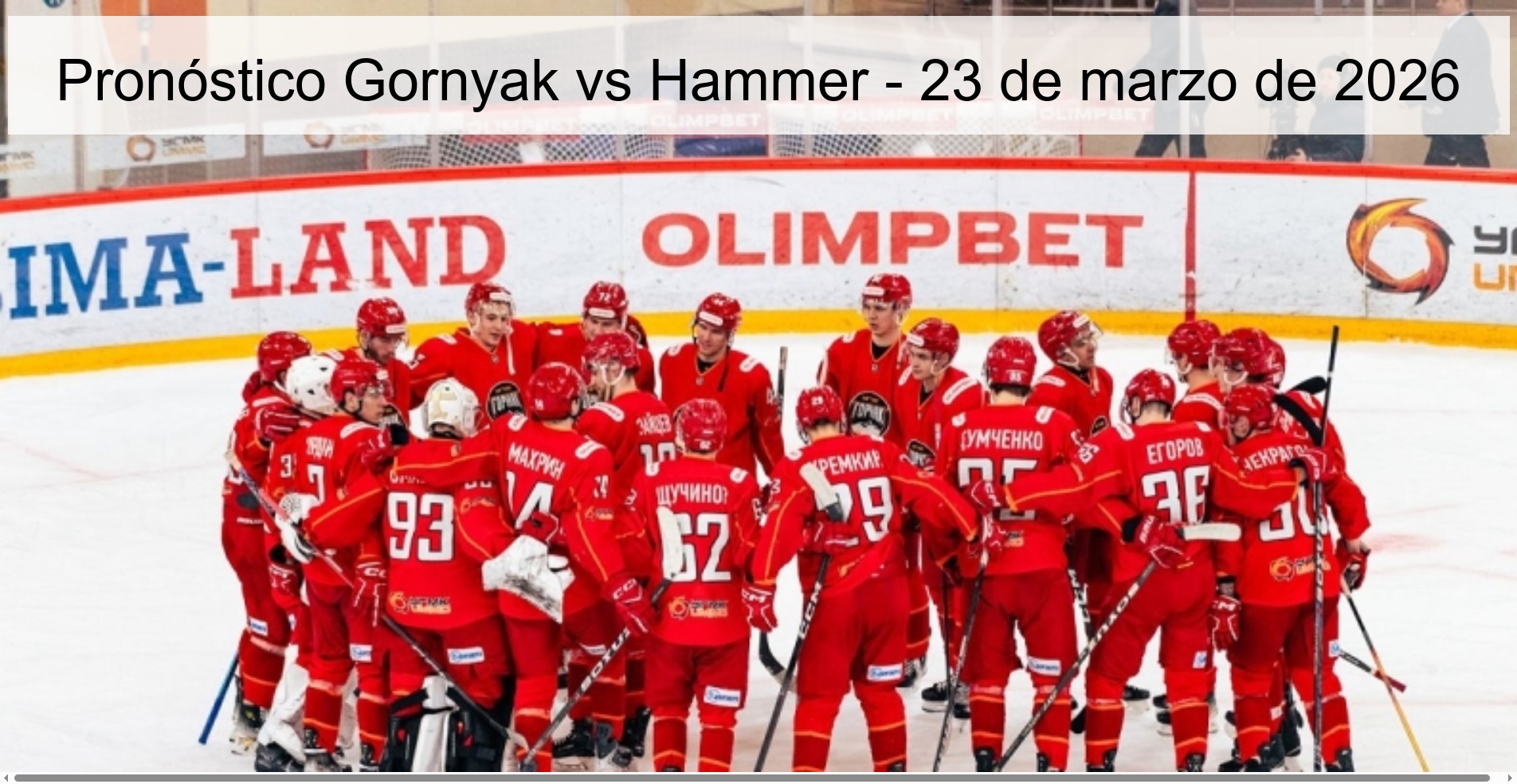 Pronóstico Gornyak vs Hammer - 23 de marzo de 2026