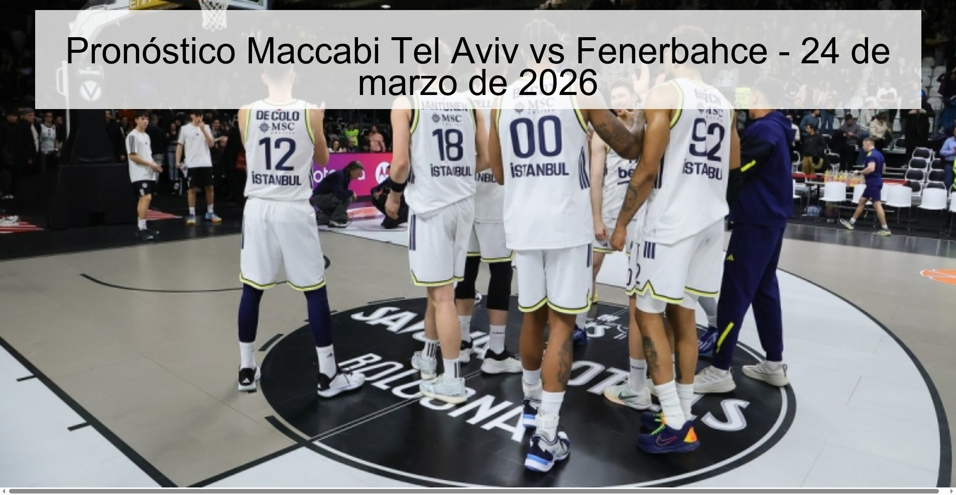 Pronóstico Maccabi Tel Aviv vs Fenerbahce - 24 de marzo de 2026 Pronóstico Maccabi Tel Aviv vs Fenerbahce - 24 de marzo de 2026