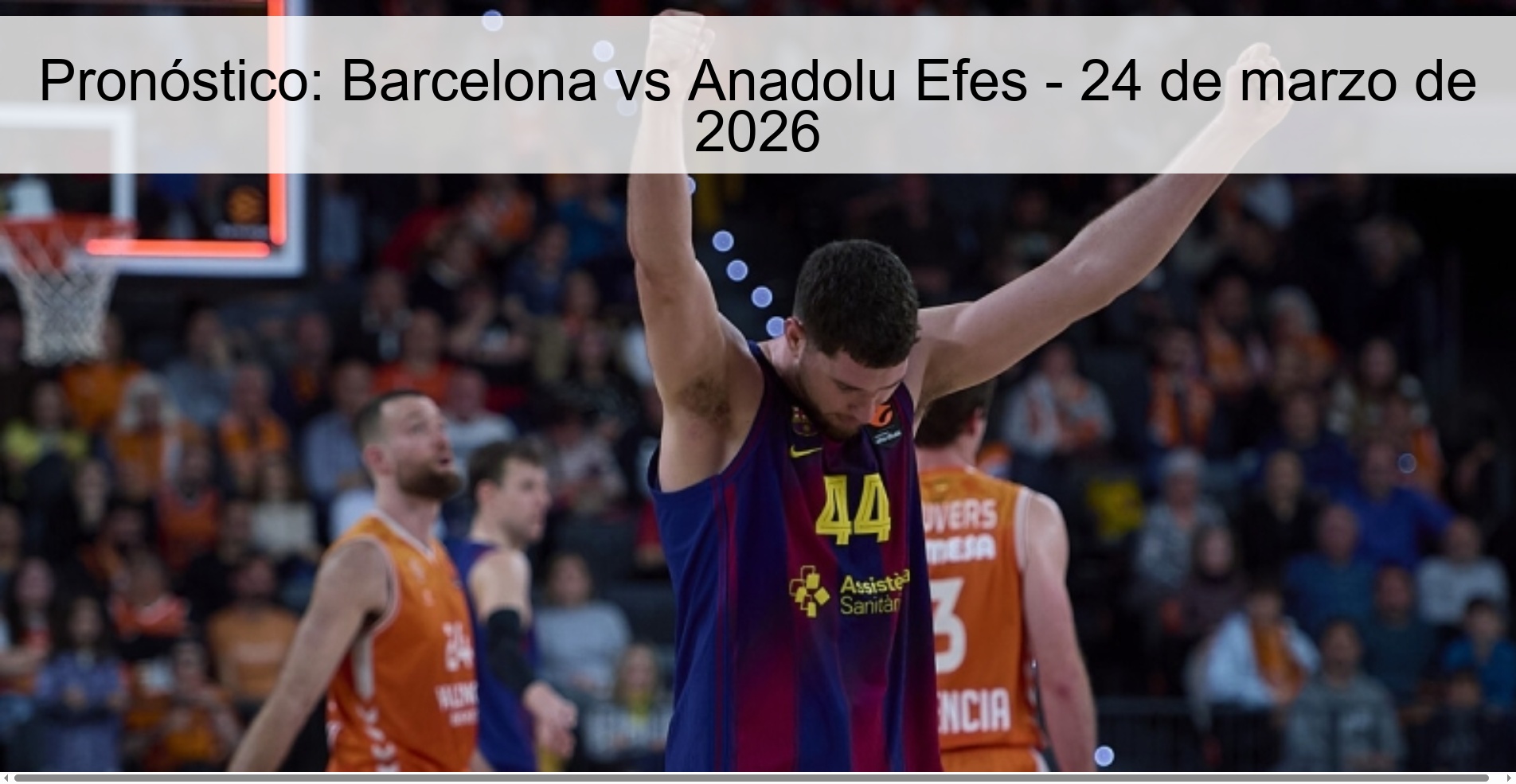 Pronóstico: Barcelona vs Anadolu Efes - 24 de marzo de 2026