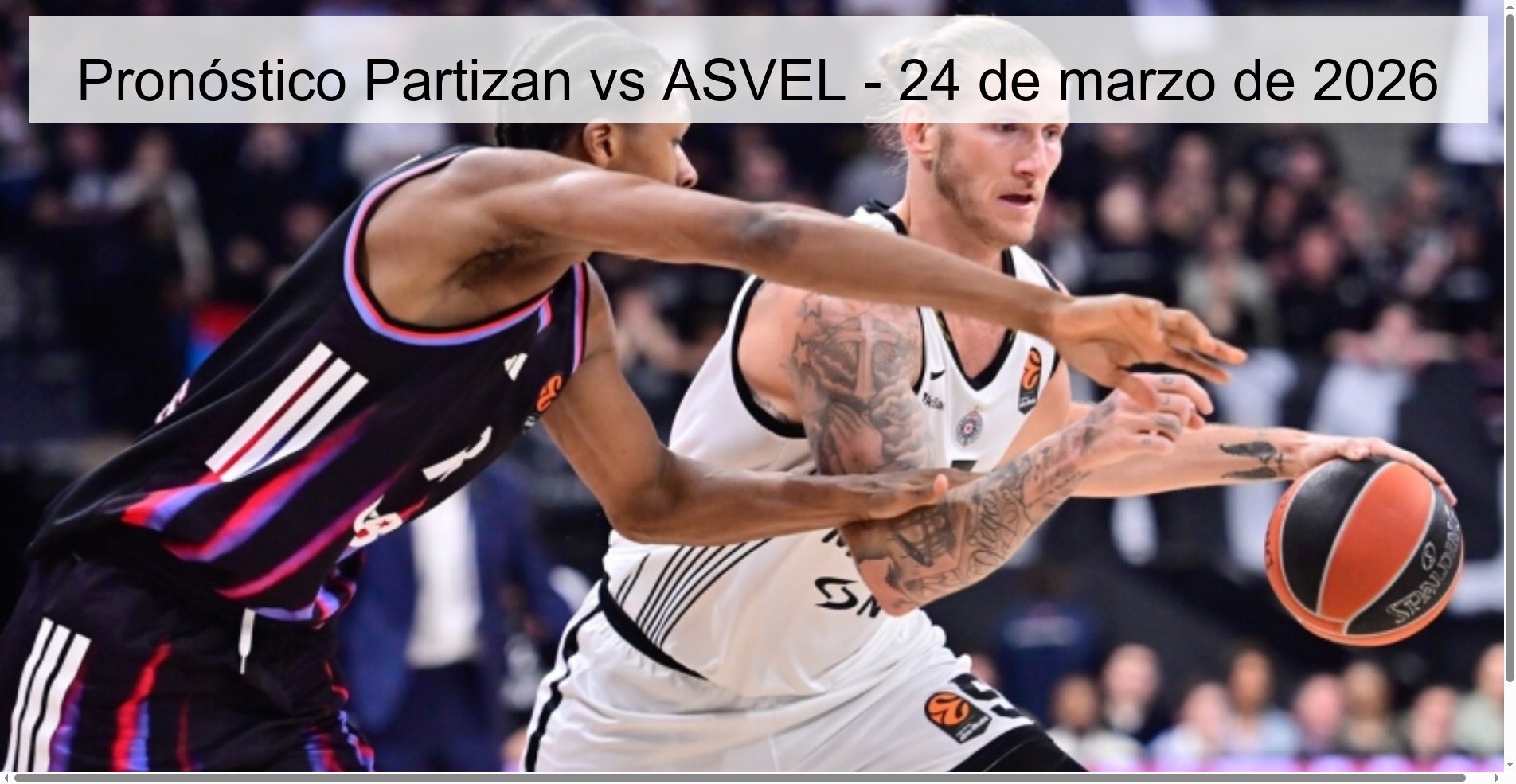 Pronóstico Partizan vs ASVEL - 24 de marzo de 2026