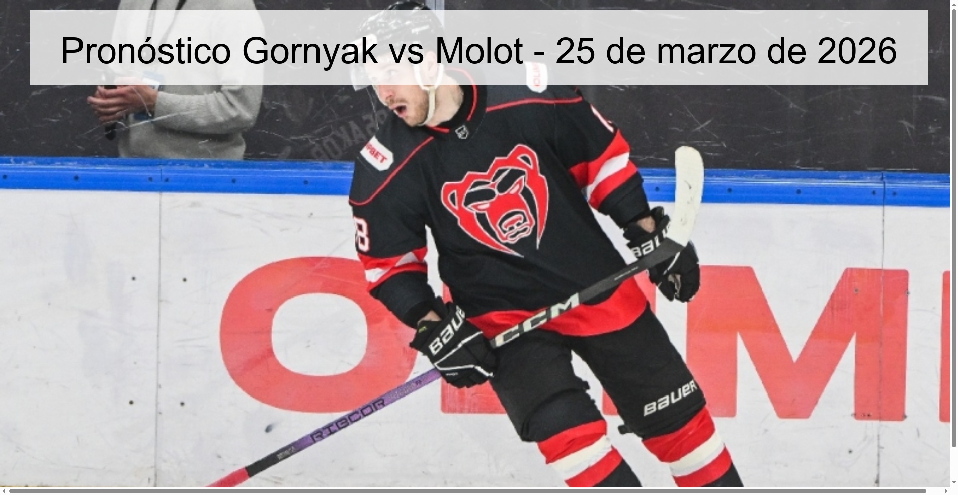 Gornyak vs Molot Prediction – March 25, 2026