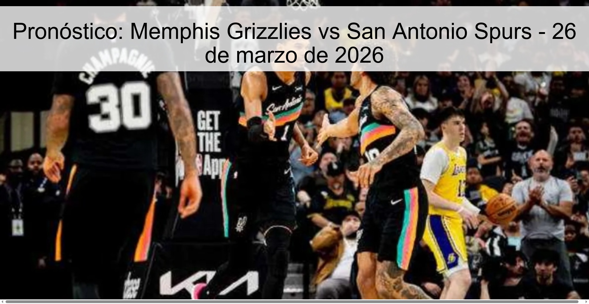 Prediction: Memphis Grizzlies vs San Antonio Spurs - March 26, 2026