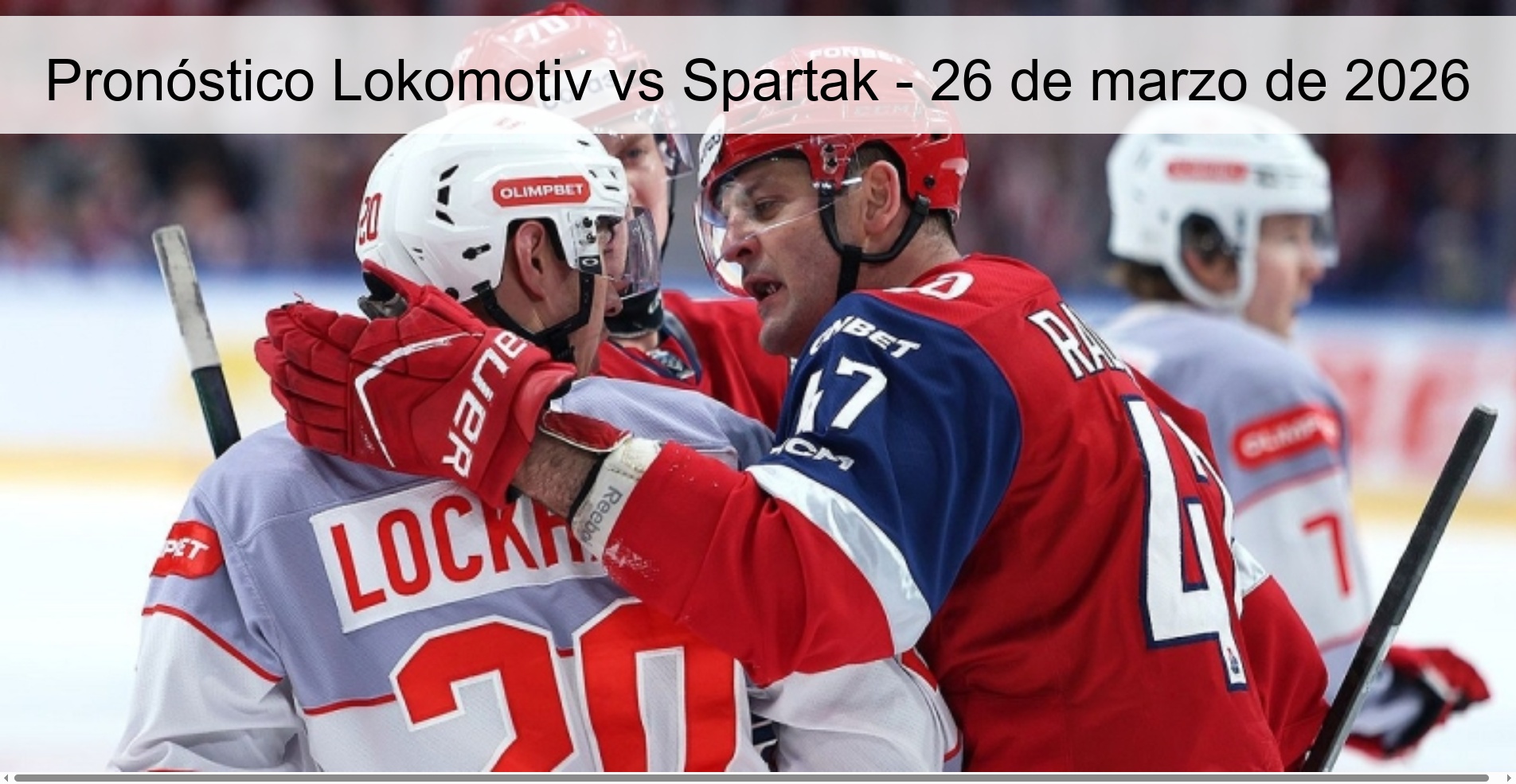 Pronóstico Lokomotiv vs Spartak - 26 de marzo de 2026