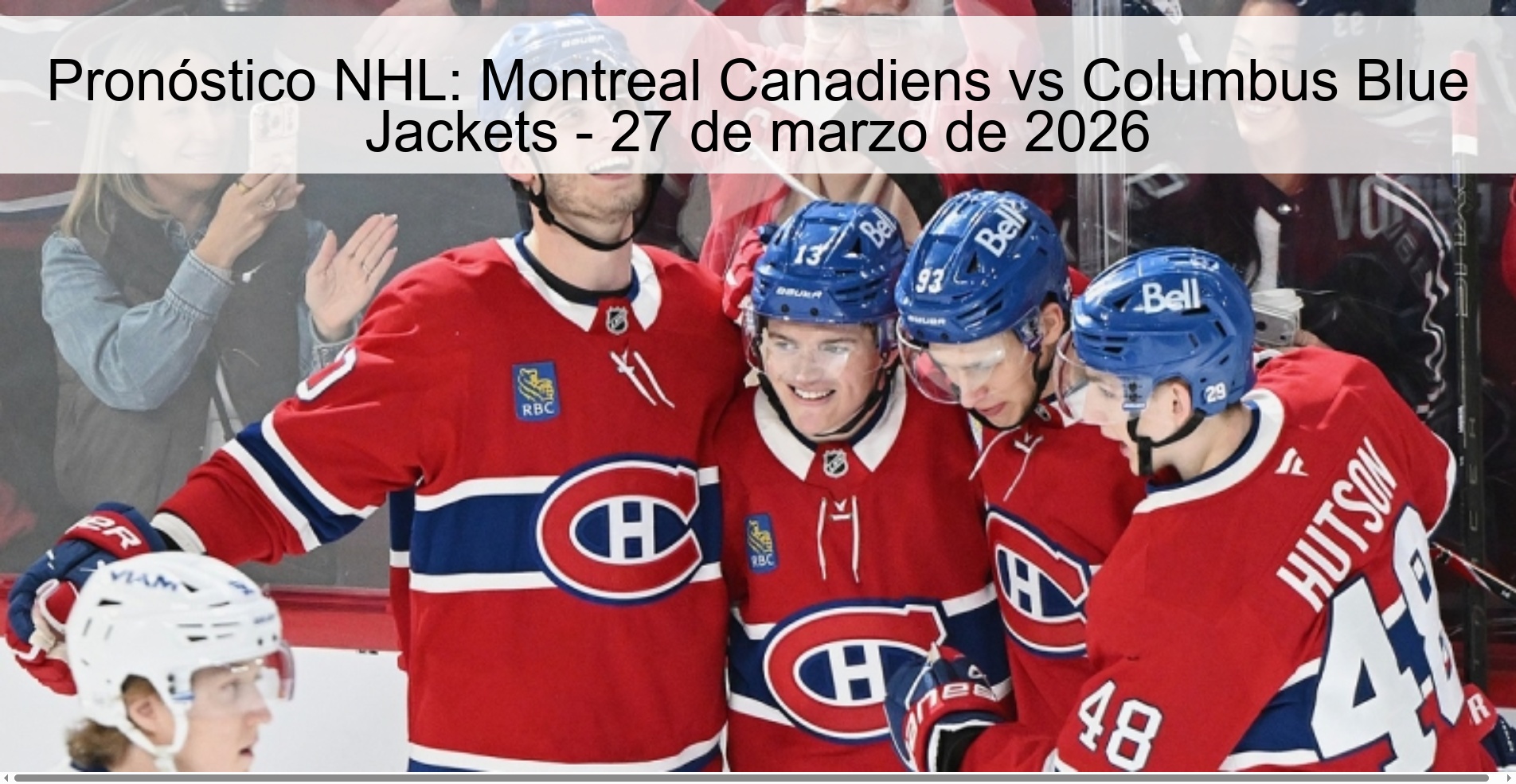 NHL Prediction: Montreal Canadiens vs Columbus Blue Jackets – March 27, 2026