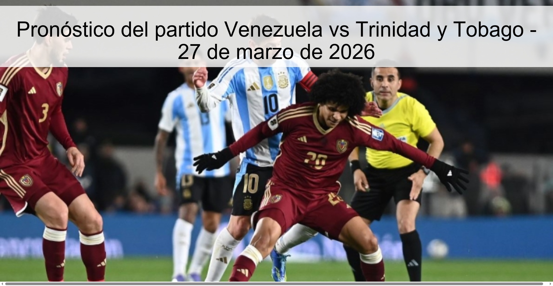 Venezuela vs Trinidad and Tobago Prediction – March 27, 2026