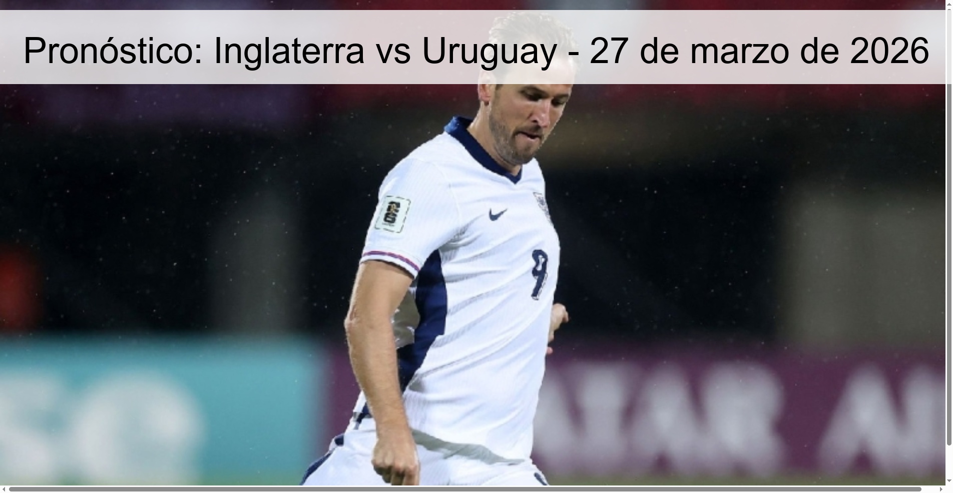 Prediction: England vs Uruguay - March 27, 2026