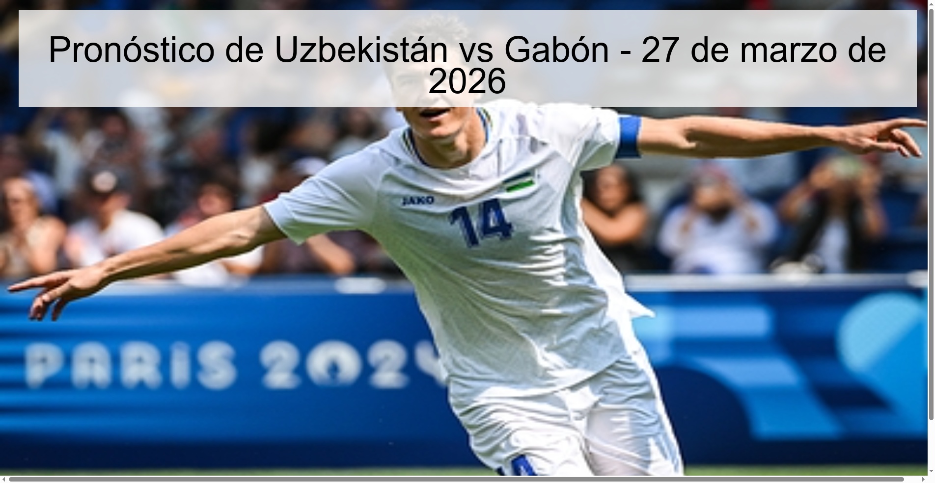 Uzbekistan vs Gabon Prediction – March 27, 2026