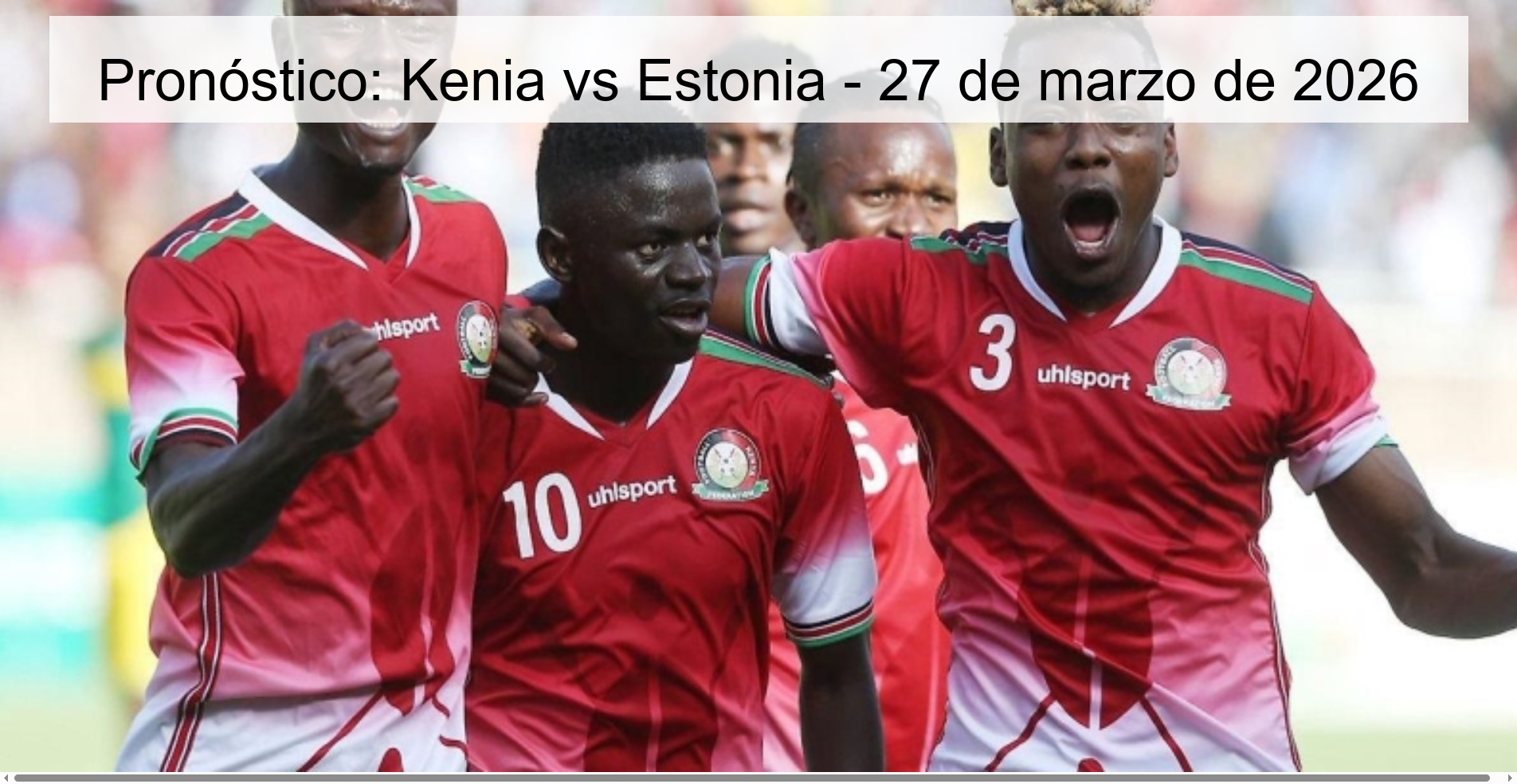 Prediction: Kenya vs Estonia – March 27, 2026