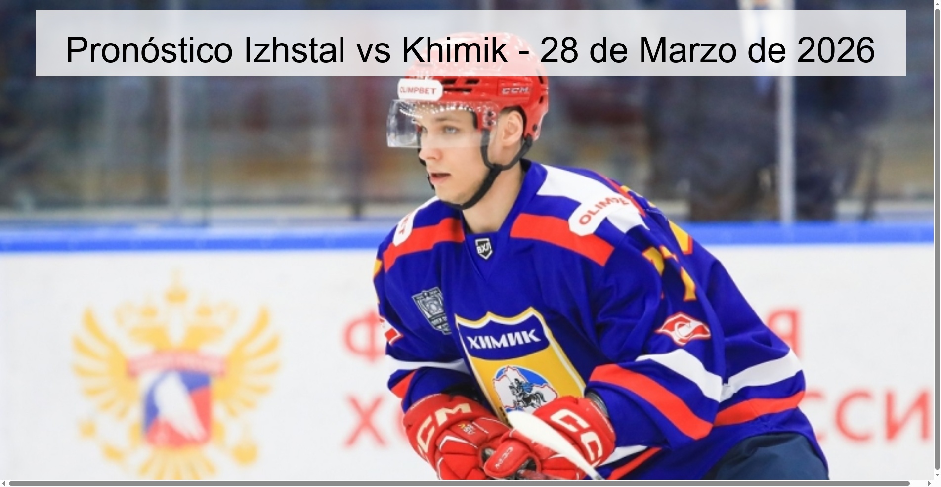Izhstal vs Khimik Prediction – March 28, 2026
