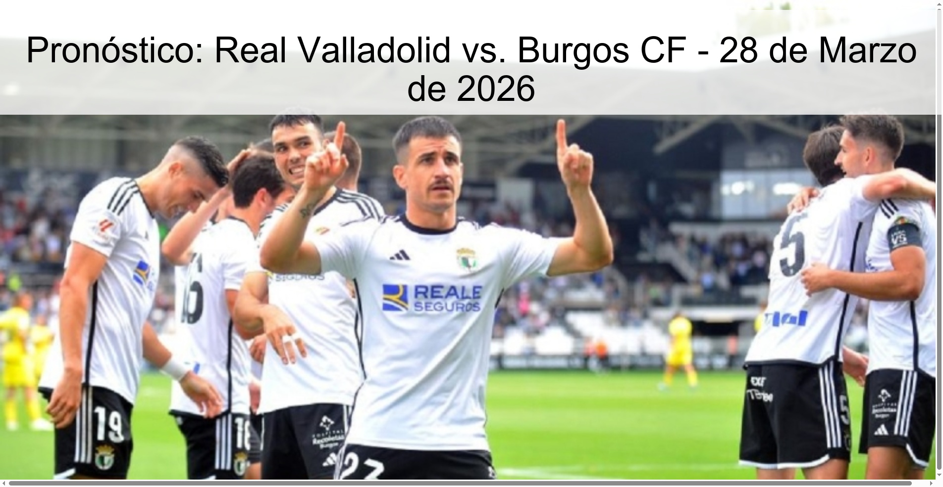 Prediction: Real Valladolid vs. Burgos CF - March 28, 2026