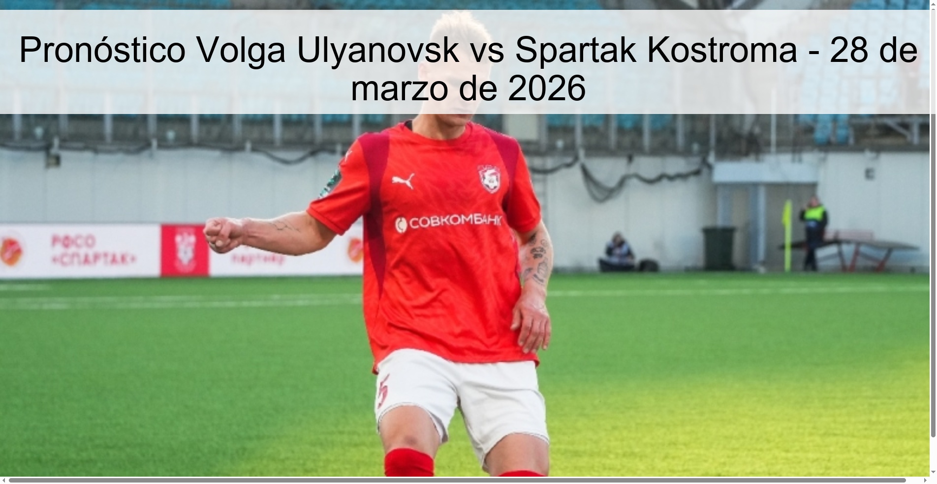 Volga Ulyanovsk vs Spartak Kostroma Prediction – March 28, 2026