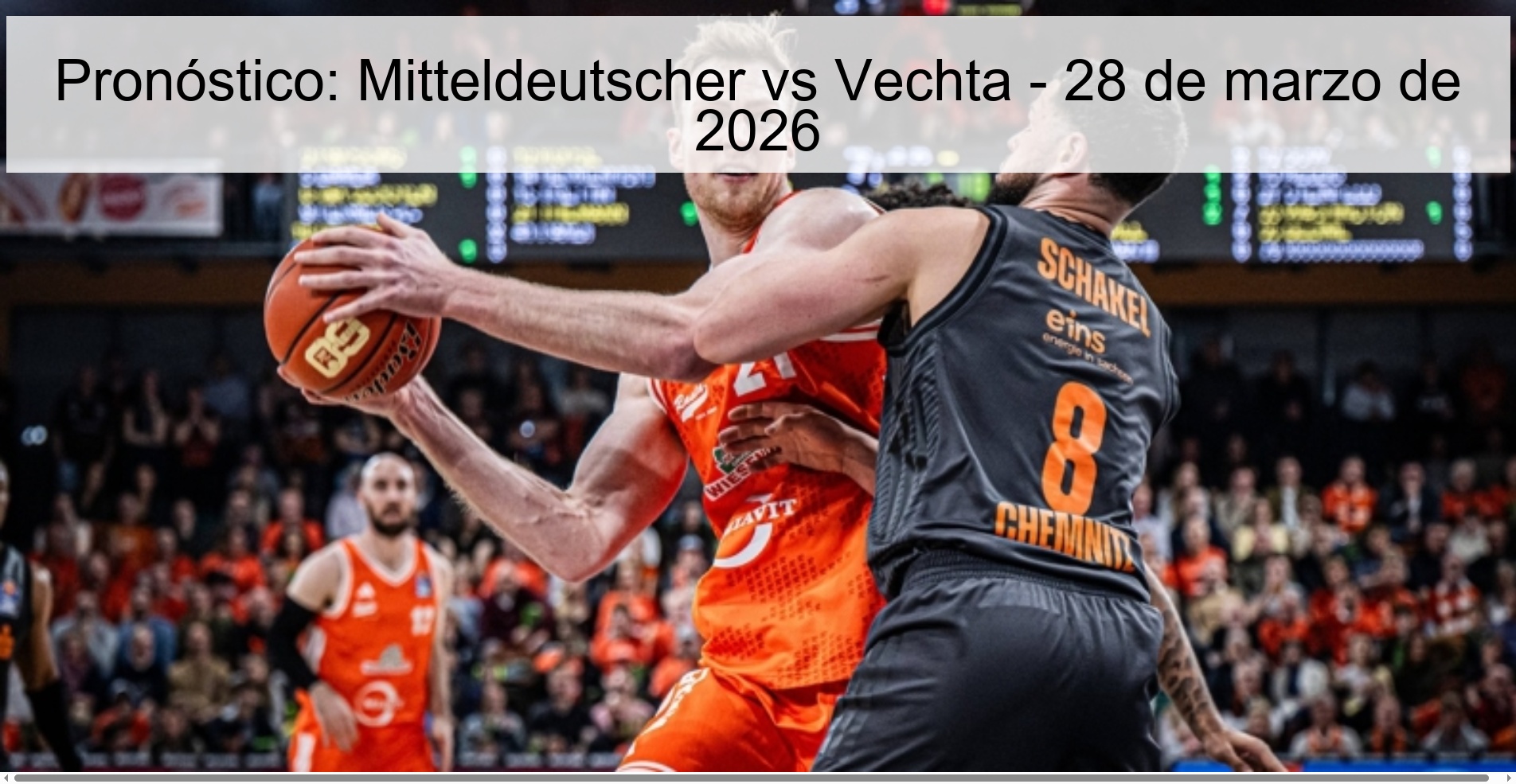 Prediction: Mitteldeutscher vs Vechta – March 28, 2026