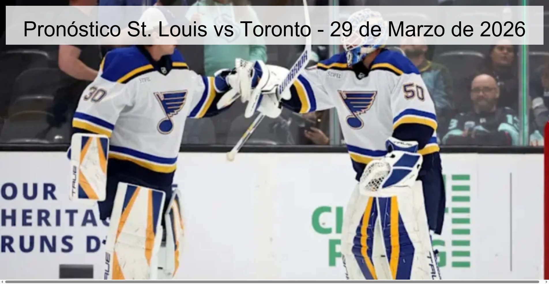 St. Louis vs Toronto Prediction - March 29, 2026