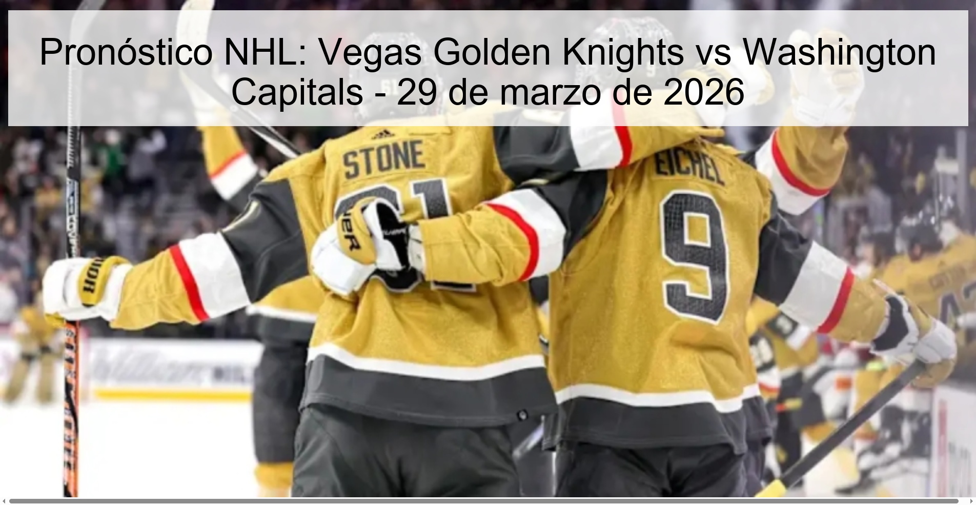 NHL Prediction: Vegas Golden Knights vs Washington Capitals – March 29, 2026