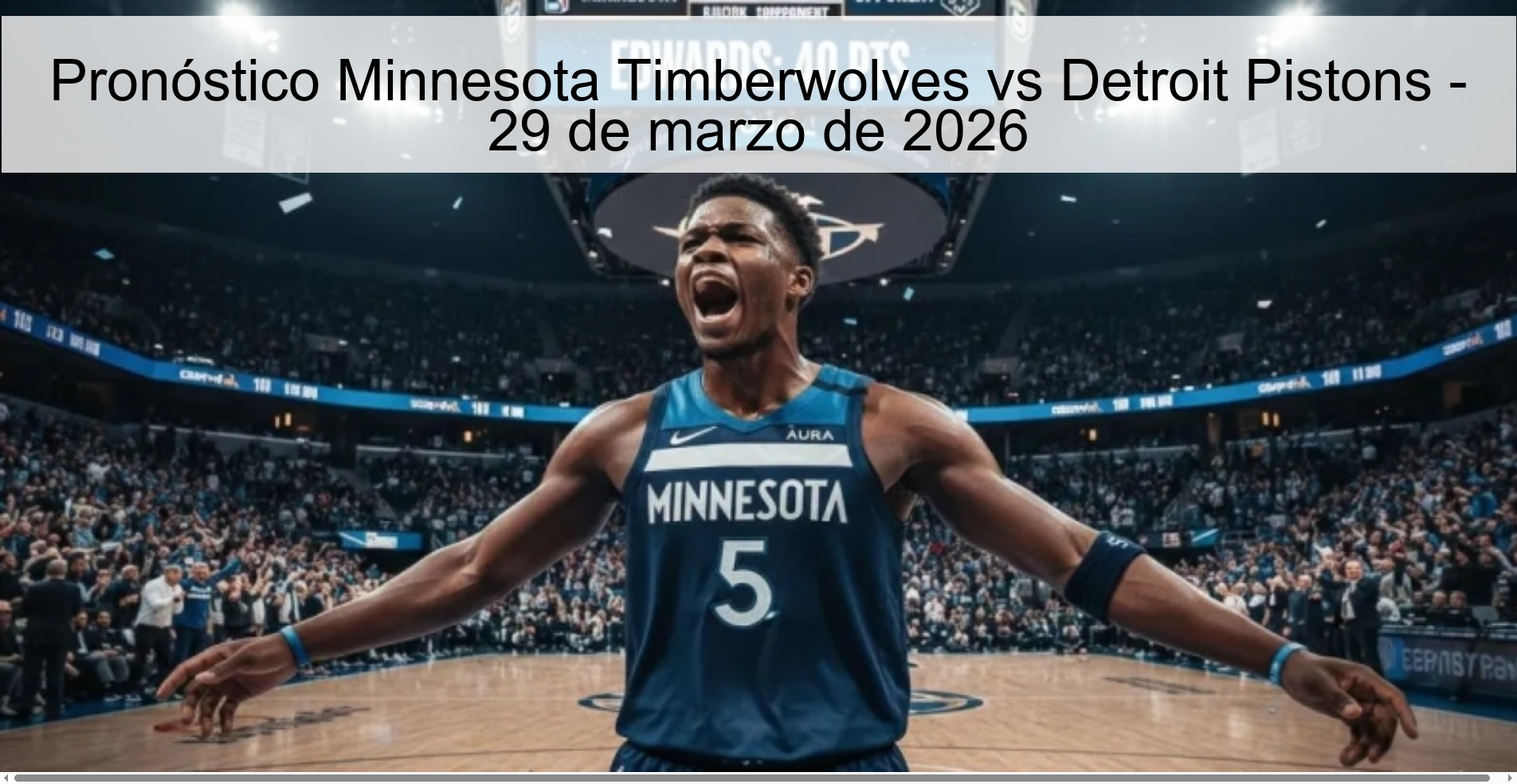 Minnesota Timberwolves vs Detroit Pistons Prediction - March 29, 2026 Minnesota Timberwolves vs Detroit Pistons Prediction - March 29, 2026