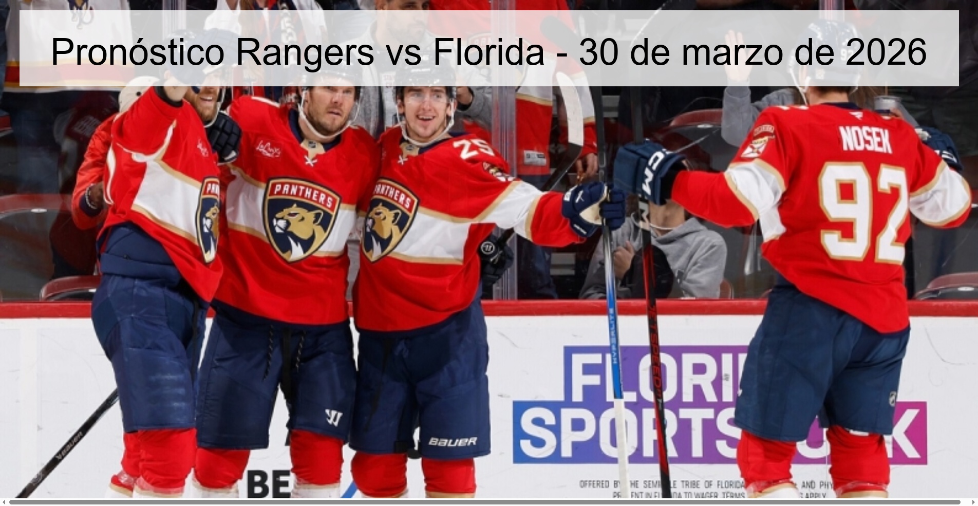 Rangers vs Florida Prediction – March 30, 2026