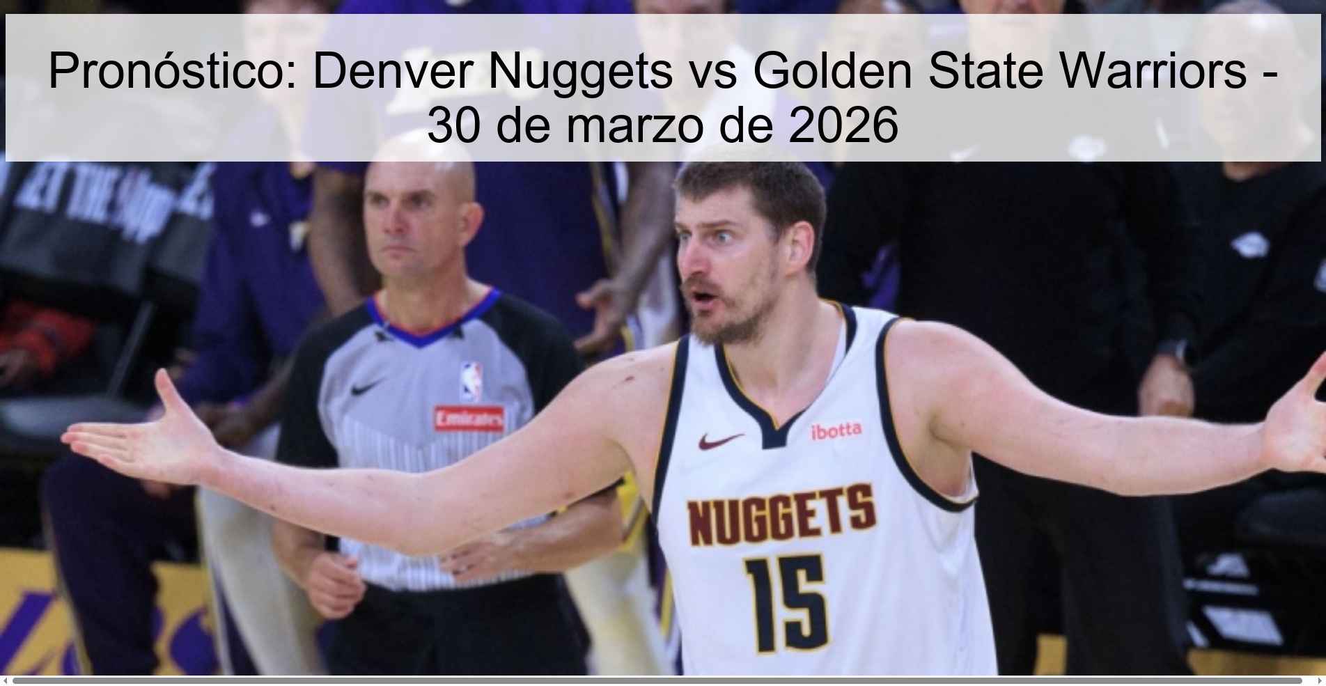 Prediction: Denver Nuggets vs Golden State Warriors - March 30, 2026
