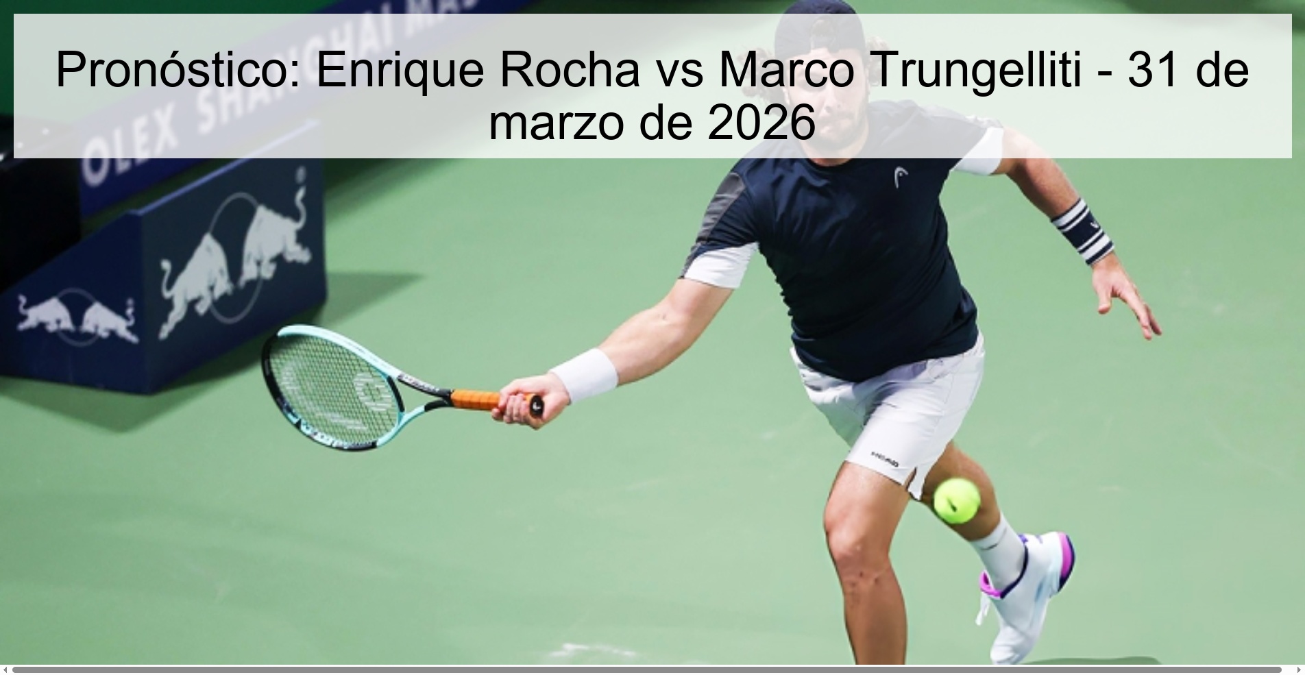 Pronóstico: Enrique Rocha vs Marco Trungelliti - 31 de marzo de 2026 Pronóstico: Enrique Rocha vs Marco Trungelliti - 31 de marzo de 2026