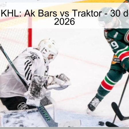 Pronóstico KHL: Ak Bars vs Traktor – 30 de marzo de 2026