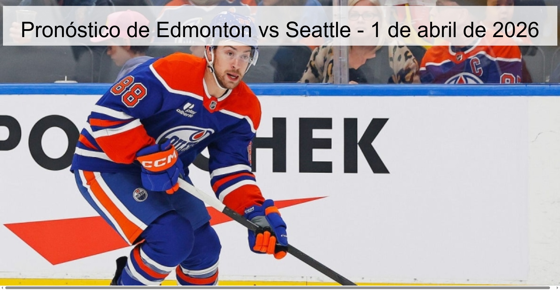 Edmonton vs Seattle Prediction – April 1, 2026