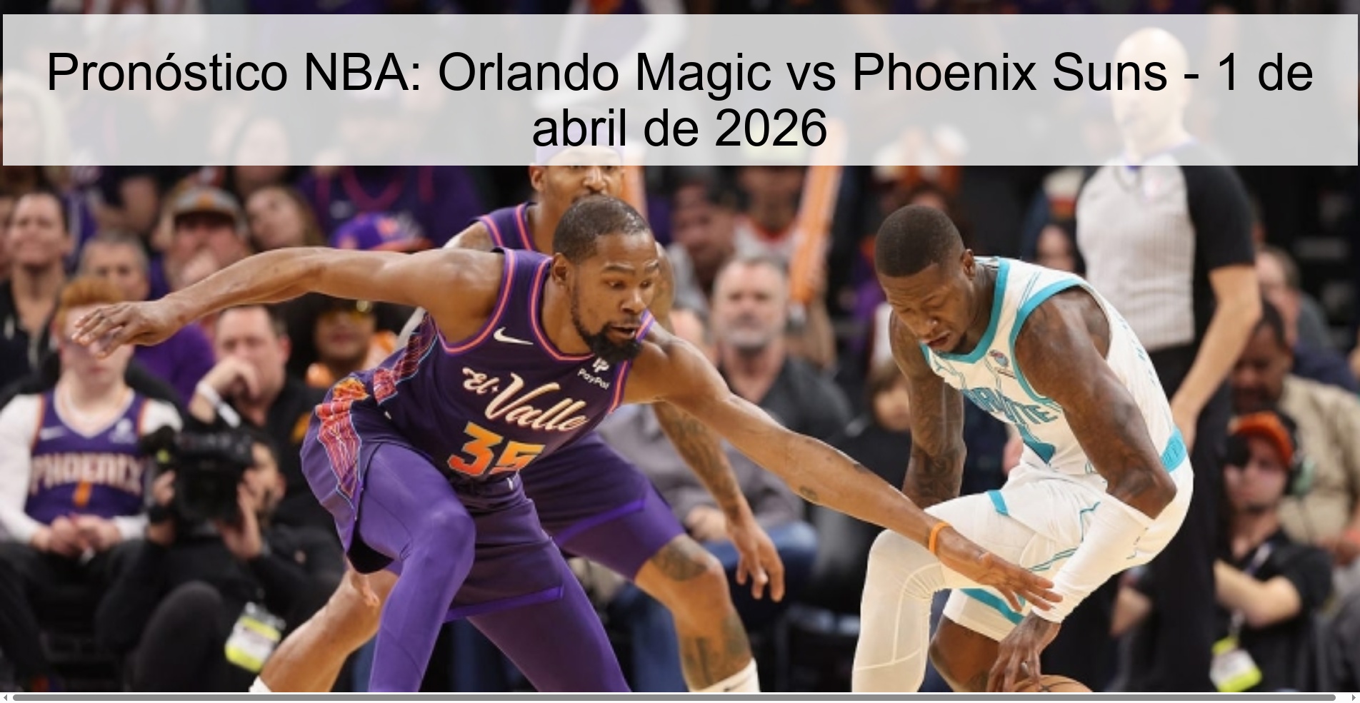 NBA Prediction: Orlando Magic vs Phoenix Suns - April 1, 2026