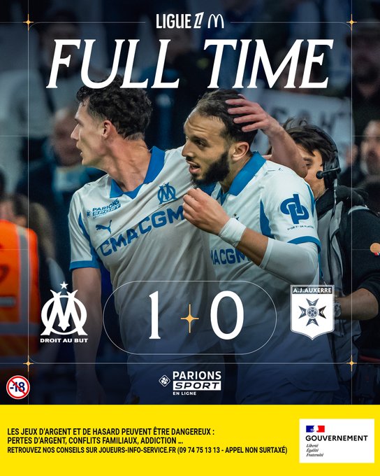 Gouiri, el Héroe Tardío: Marsella Sella la Victoria y Se Afianza en el Podio de la Ligue 1