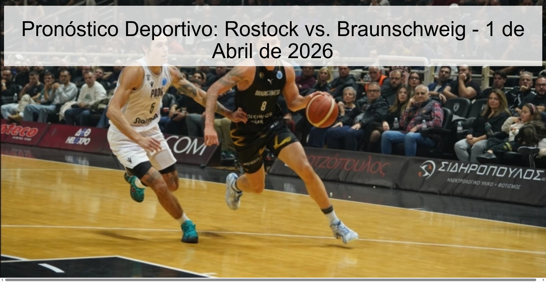 Sports Prediction: Rostock vs. Braunschweig - April 1, 2026