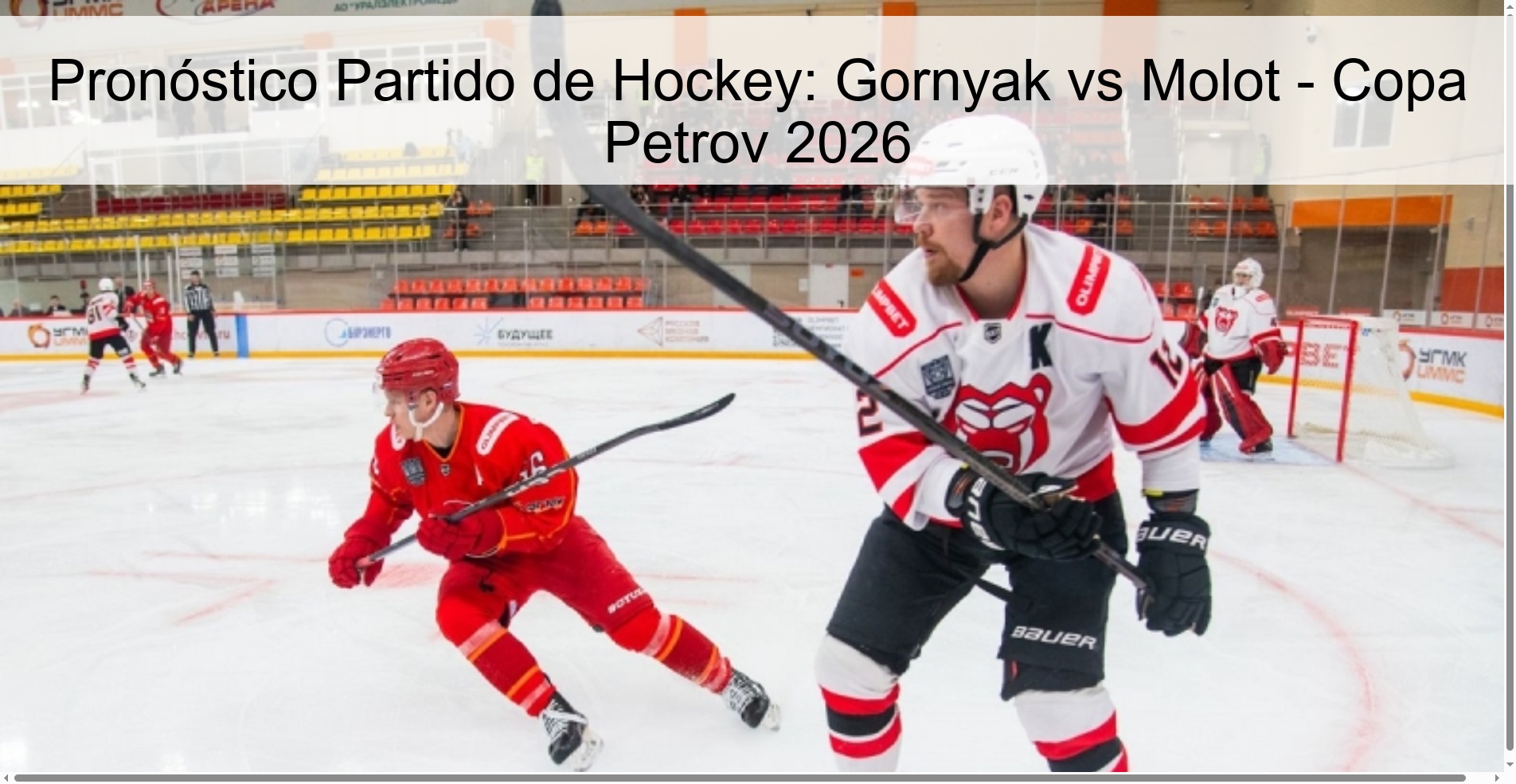 Hockey Match Prediction: Gornyak vs Molot - Petrov Cup 2026