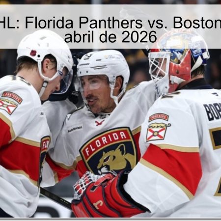 Pronóstico NHL: Florida Panthers vs. Boston Bruins – 3 de abril de 2026