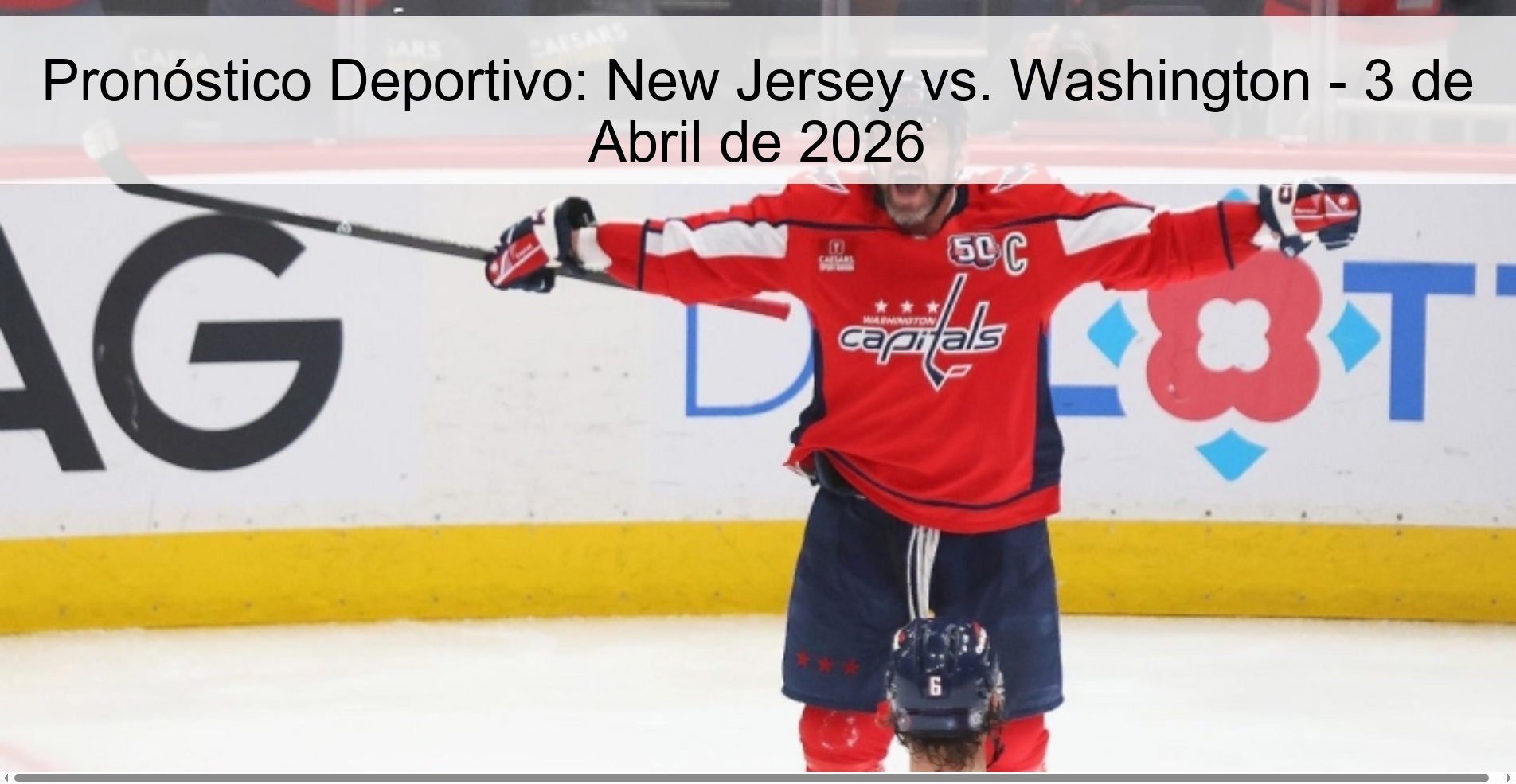Sports Prediction: New Jersey vs. Washington - April 3, 2026 Sports Prediction: New Jersey vs. Washington - April 3, 2026