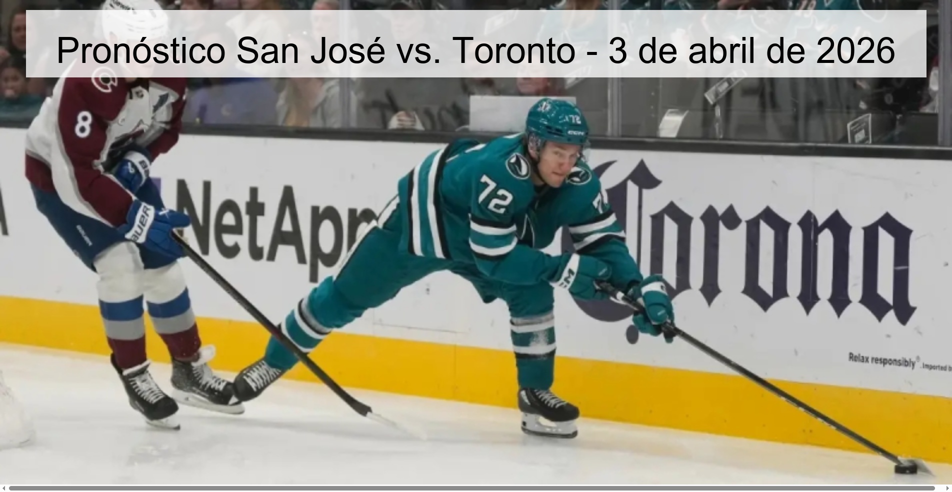 Pronóstico San José vs. Toronto - 3 de abril de 2026