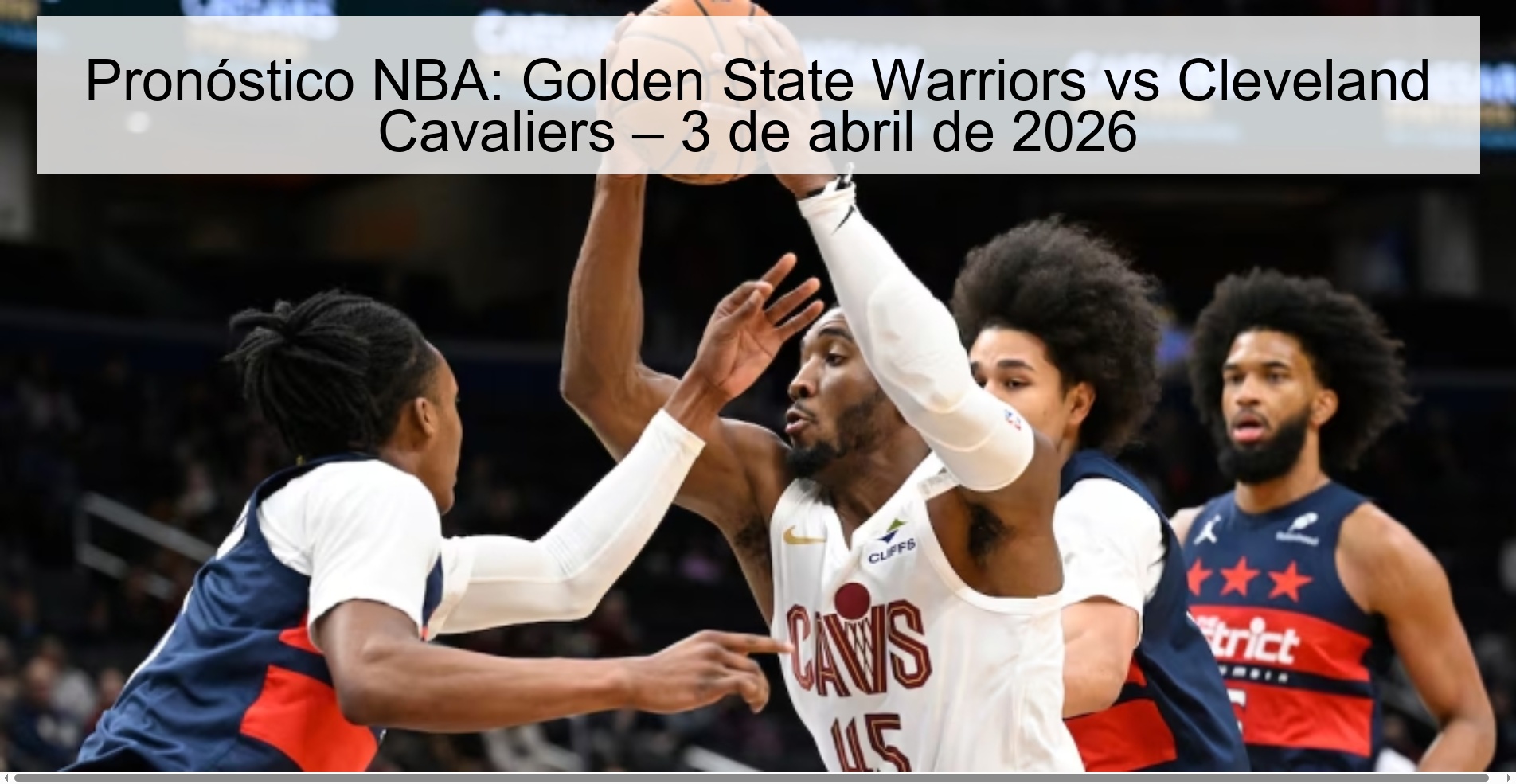 NBA Prediction: Golden State Warriors vs Cleveland Cavaliers – April 3, 2026